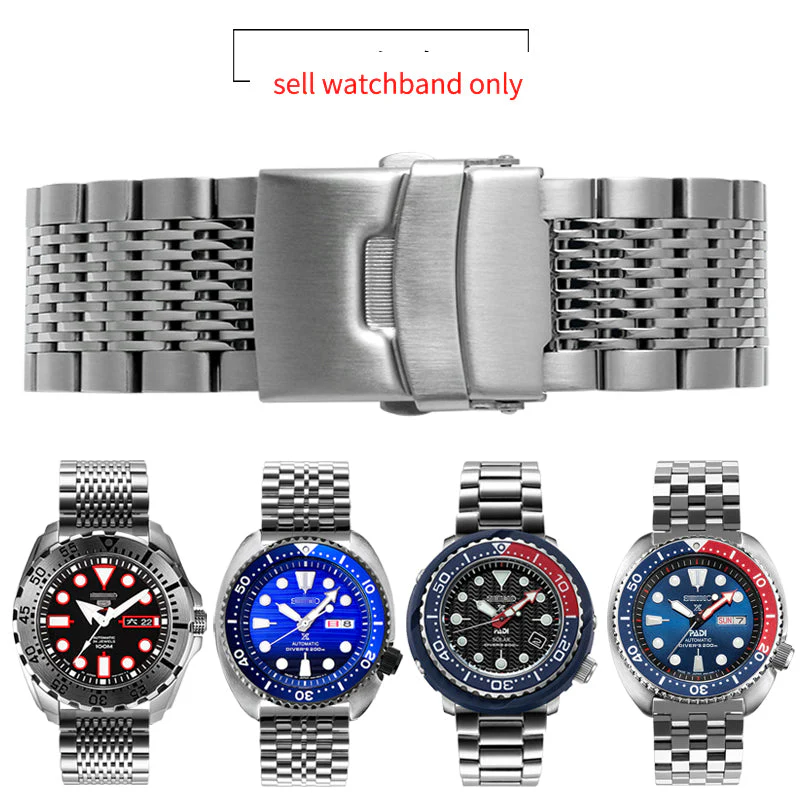 Solid Stainless Steel Watch Straps - Straight End - Image 10