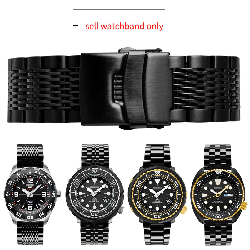 Solid Stainless Steel Watch Straps - Straight End - Image 11