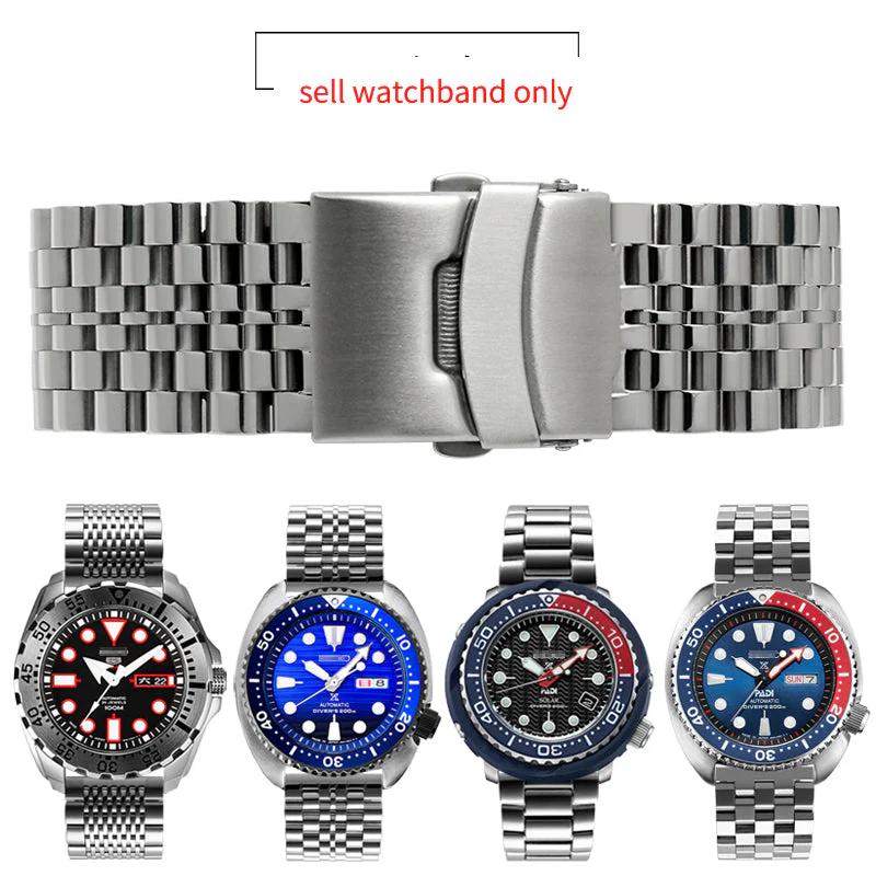 Solid Stainless Steel Watch Straps - Straight End - Image 12
