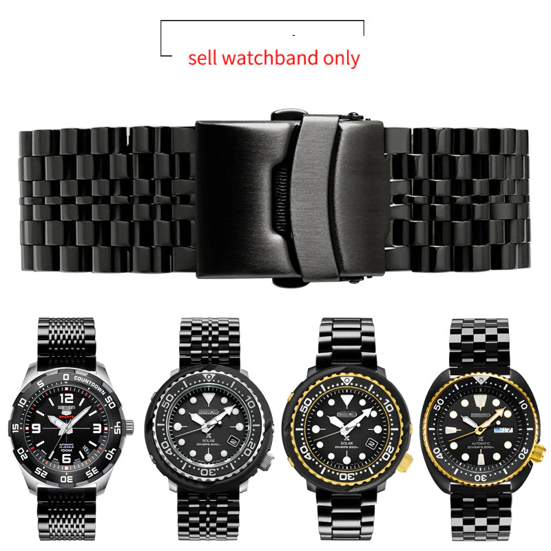 Solid Stainless Steel Watch Straps - Straight End - Image 13