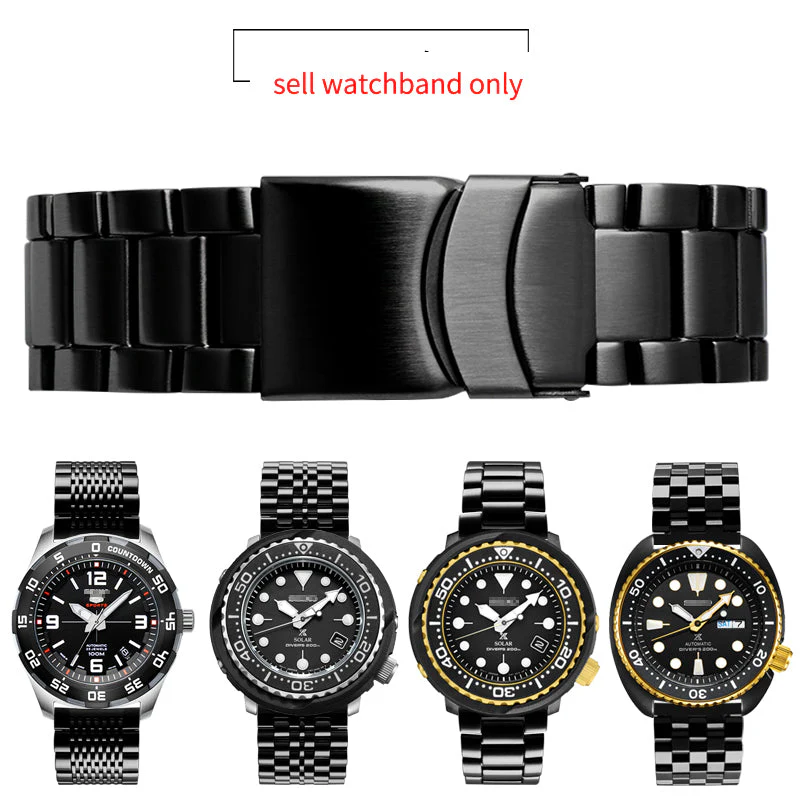 Solid Stainless Steel Watch Straps - Straight End - Image 7