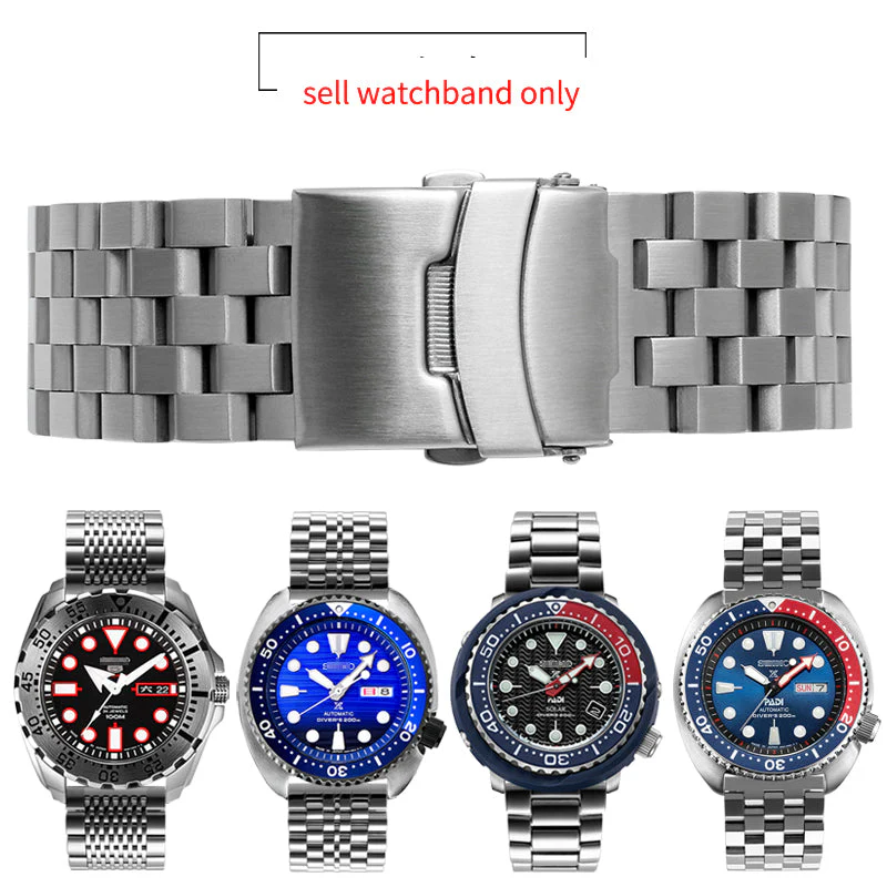 Solid Stainless Steel Watch Straps - Straight End - Image 8