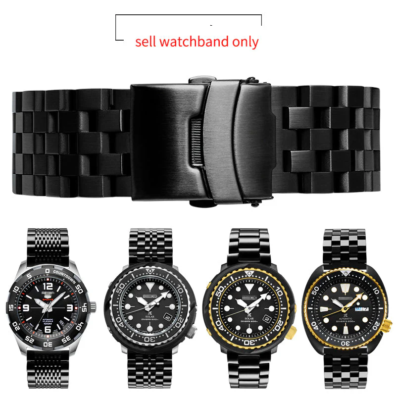 Solid Stainless Steel Watch Straps - Straight End - Image 9