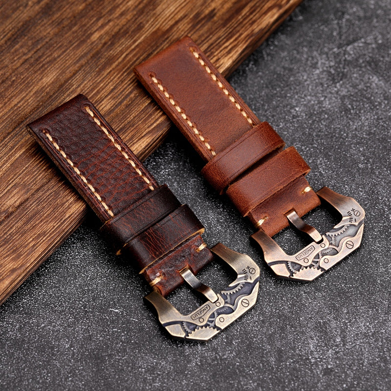 Embossed Aged Bronze Watch Buckle - Image 5
