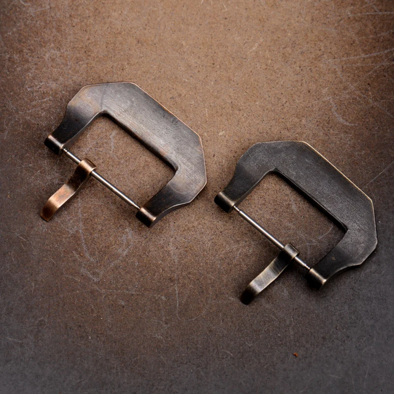 Embossed Aged Bronze Watch Buckle - Image 6
