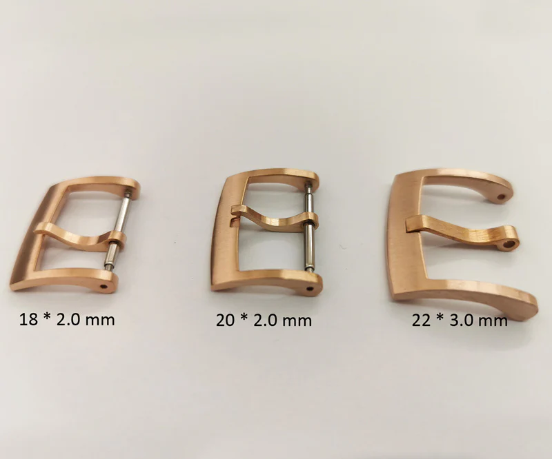 Brushed Solid Bronze Cusn8 watch band buckles - Image 3