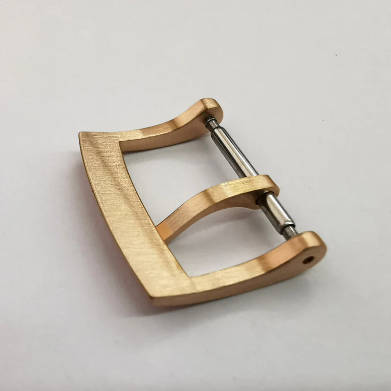 Brushed Solid Bronze Cusn8 watch band buckles - Image 6