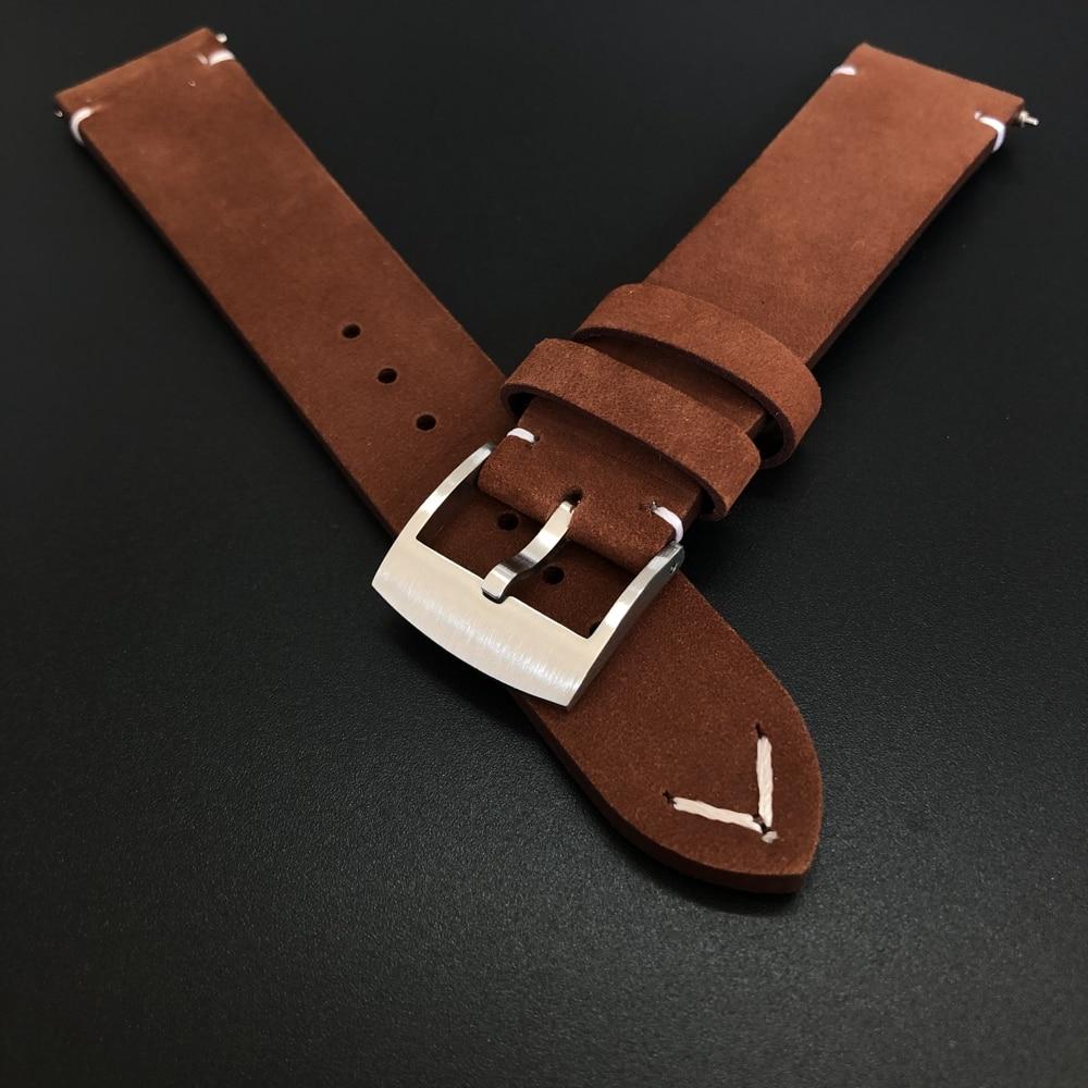 Frosted Leather Watch Strap Watch Band - Image 4