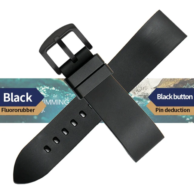 Genuine Fluorine Rubber Quick Release Watch Strap - Image 8