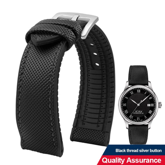 Breathable Rubber Canvas Watch Strap - Image 20