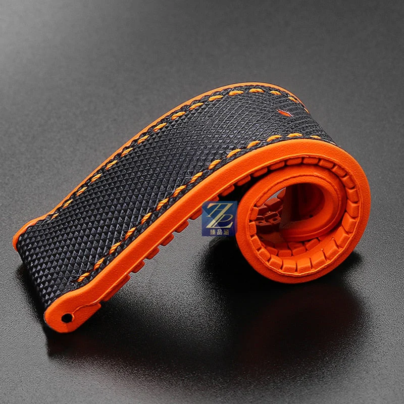 Breathable Rubber Canvas Watch Strap - Image 8