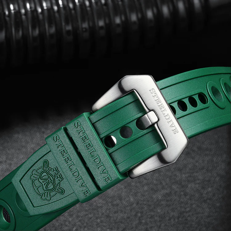 Steeldive Hole Rubber Watch Strap Watch Band - Image 5