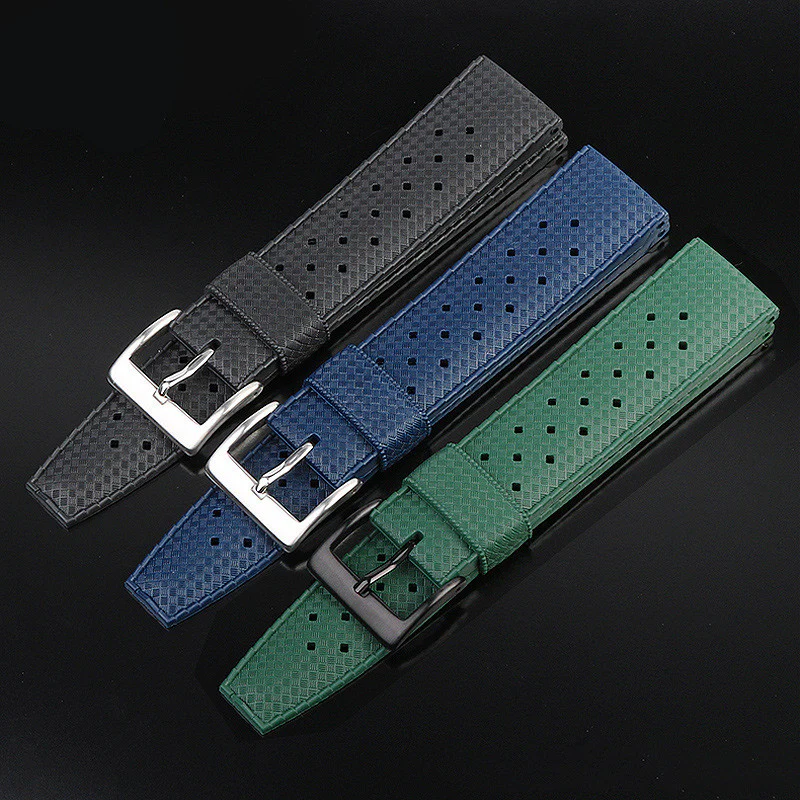 ★Special Offer★ Vintage Tropical Rubber Watch Band Dive Strap - Image 5