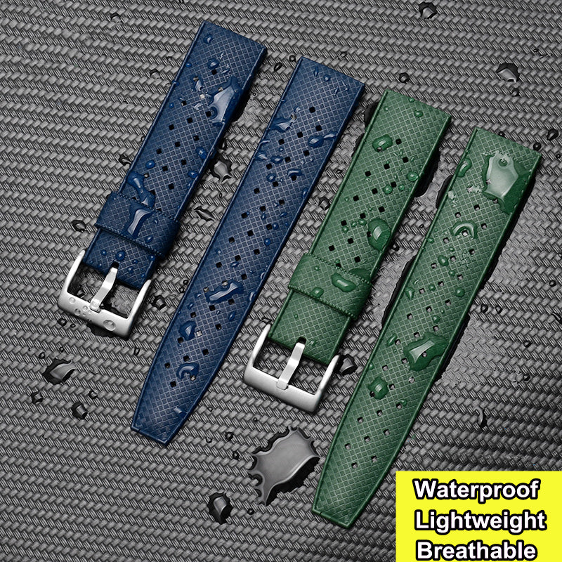 ★Special Offer★ Vintage Tropical Rubber Watch Band Dive Strap - Image 6