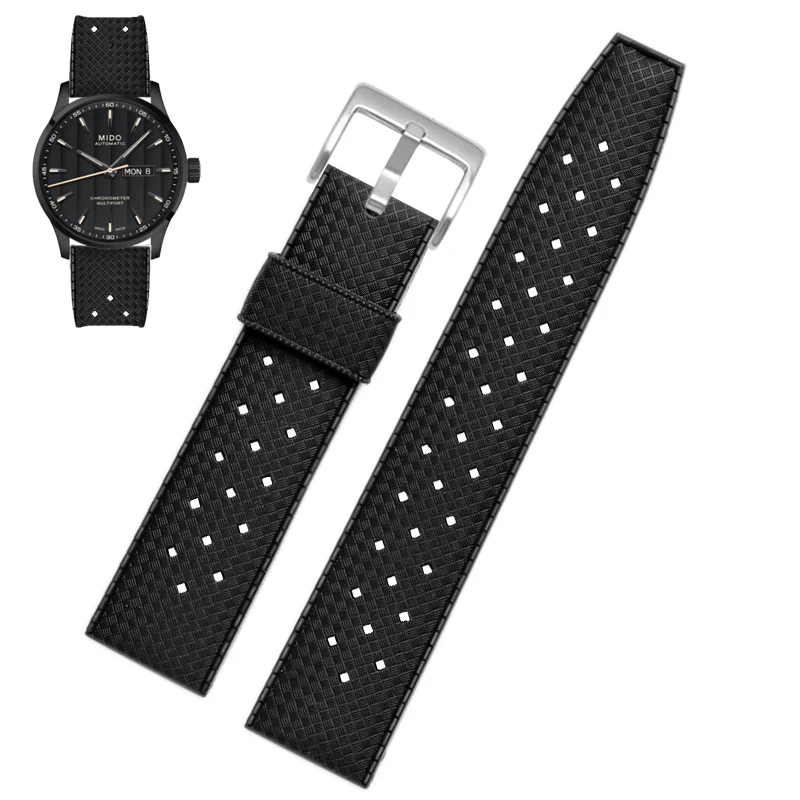 ★Special Offer★ Vintage Tropical Rubber Watch Band Dive Strap - Image 9