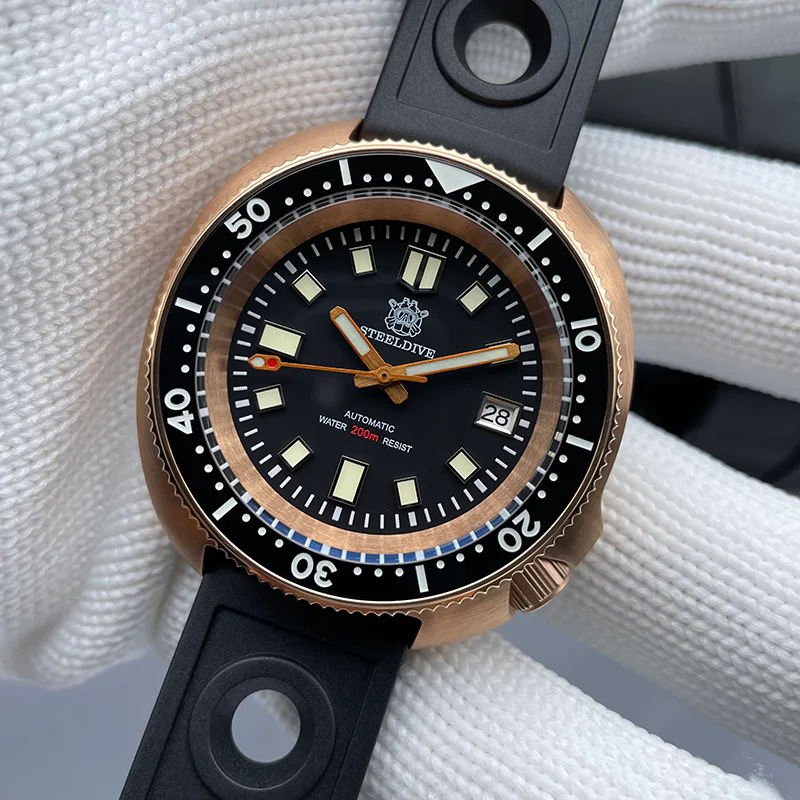 Steeldive SD1970S Bronze 6105 Turtle Diving Watch V2 - Image 10