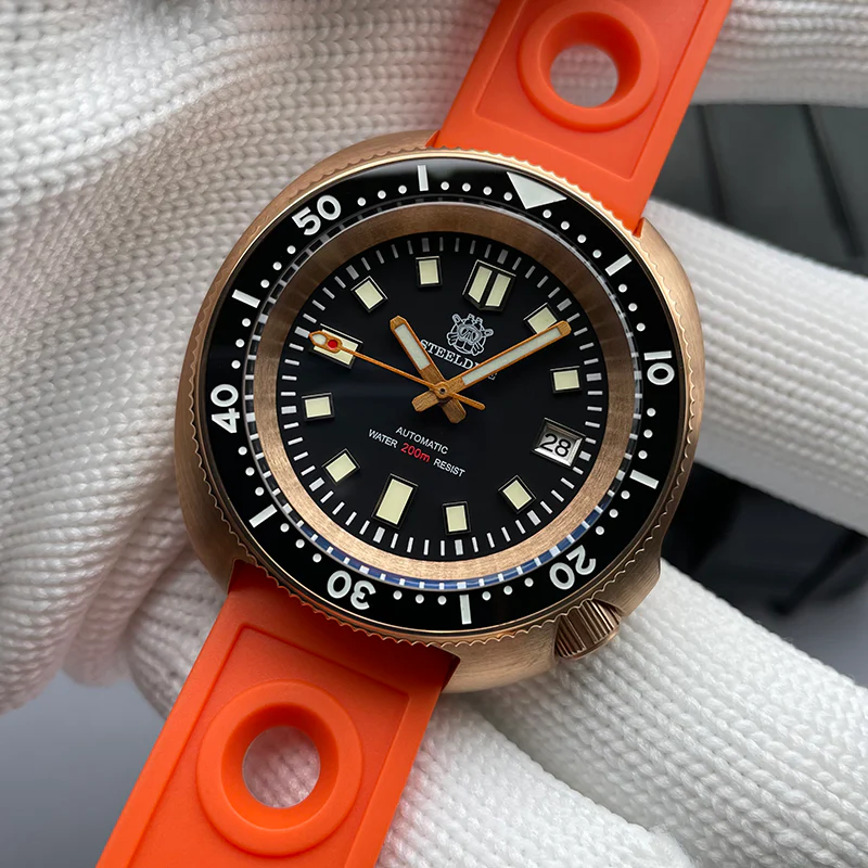 Steeldive SD1970S Bronze 6105 Turtle Diving Watch V2 - Image 12