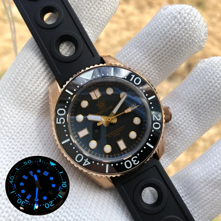 Steeldive SD1968S Bronze MM300 Monobloc Watch - Image 3