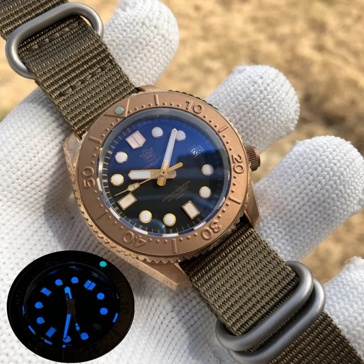 Steeldive SD1968S Bronze MM300 Monobloc Watch - Image 4