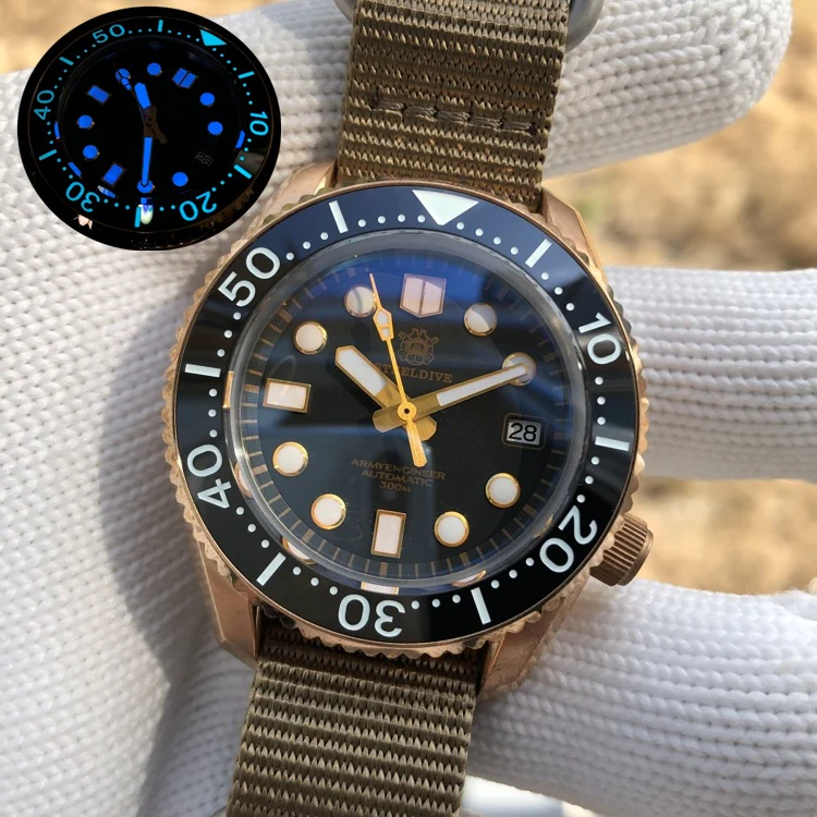Steeldive SD1968S Bronze MM300 Monobloc Watch - Image 7