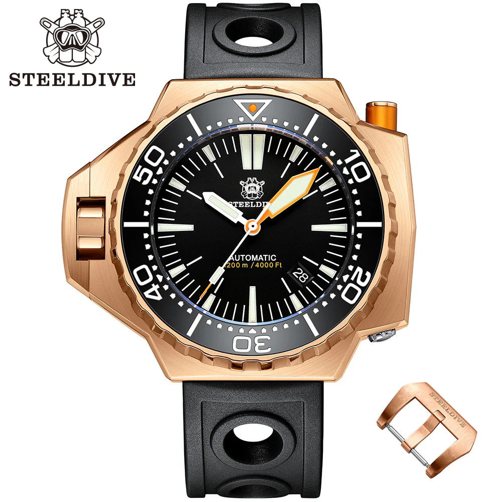STEELDIVE SD1969S 1200m Bronze Professional Diver Watch - Image 18