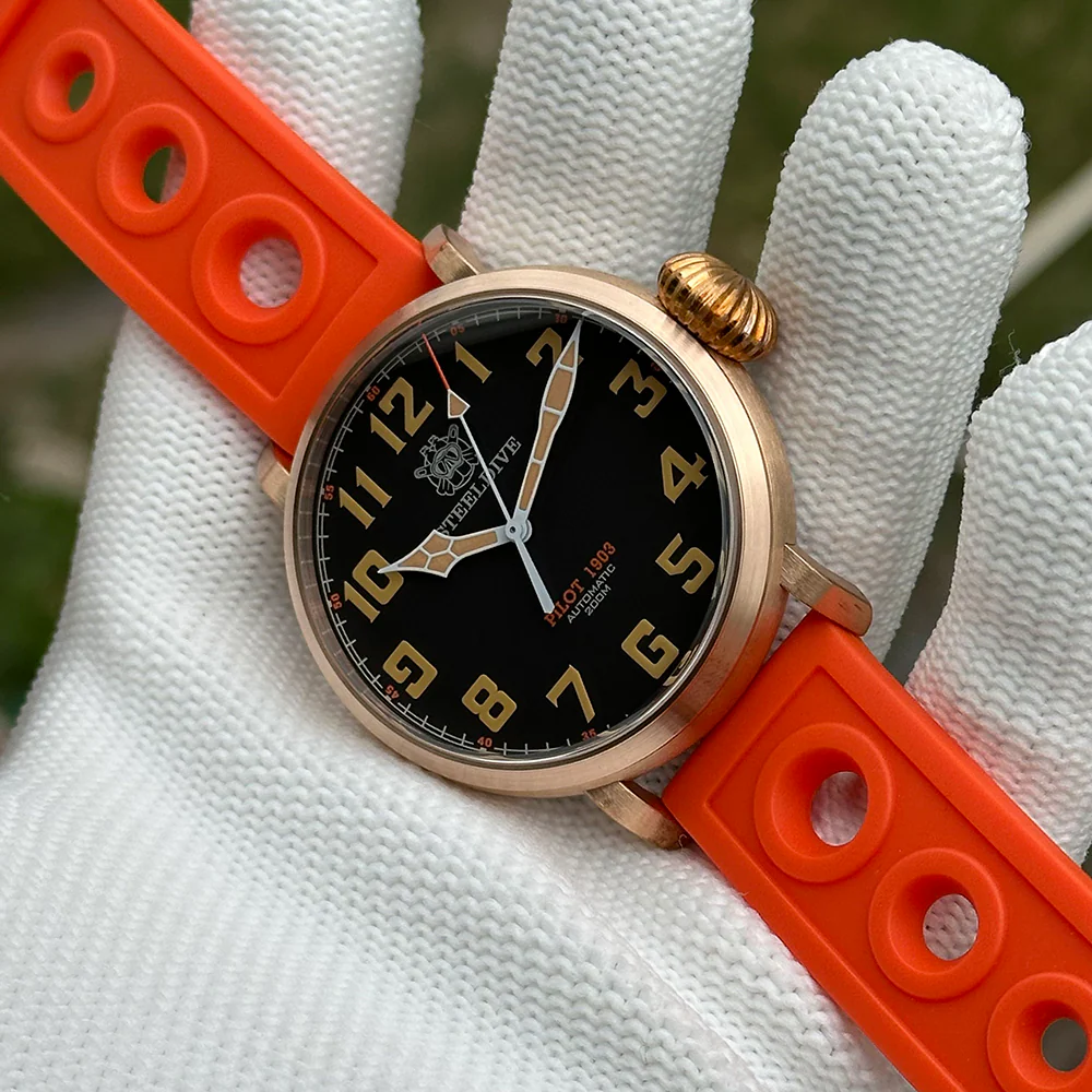 Steeldive SD1903S Bronze Pilot Men Watch - Image 10