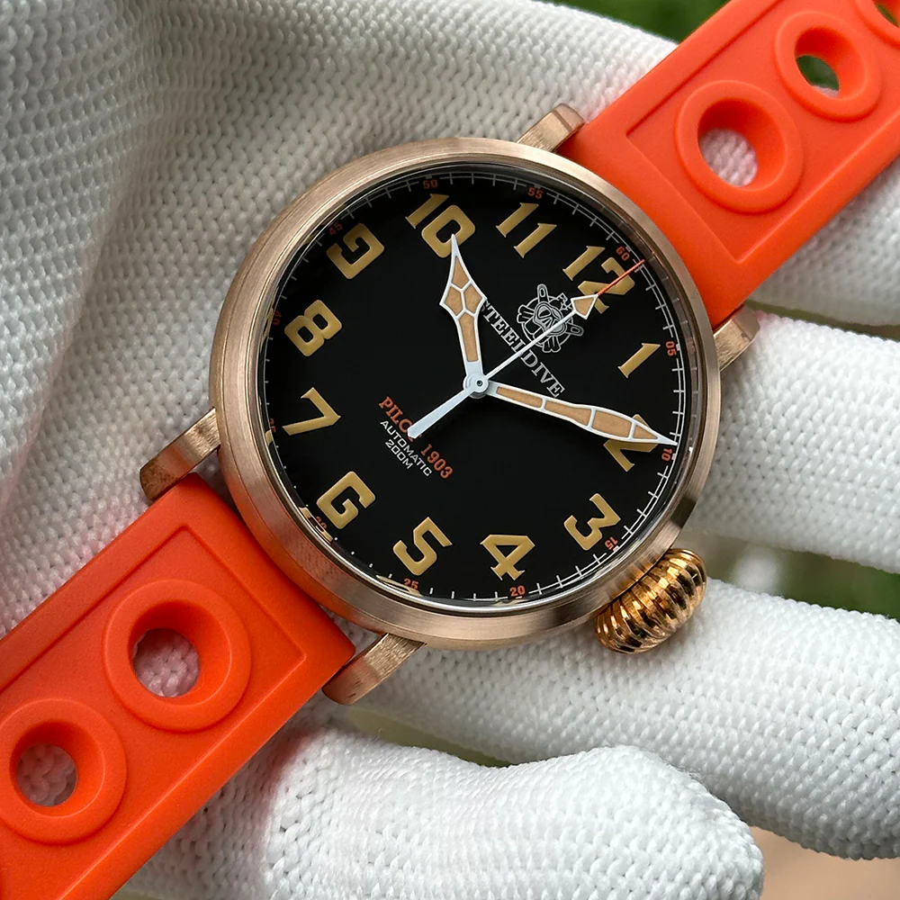 Steeldive SD1903S Bronze Pilot Men Watch - Image 3