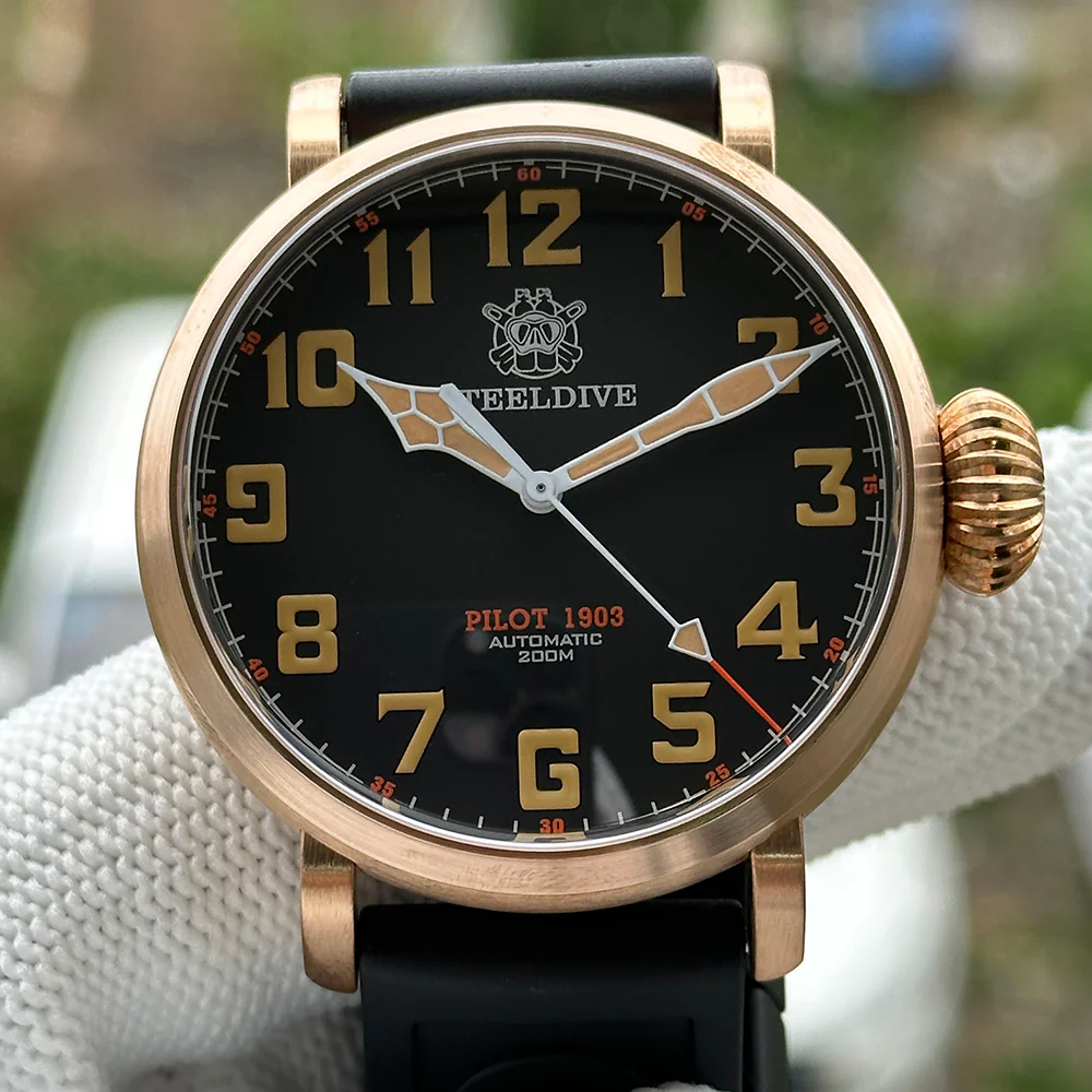 Steeldive SD1903S Bronze Pilot Men Watch - Image 4