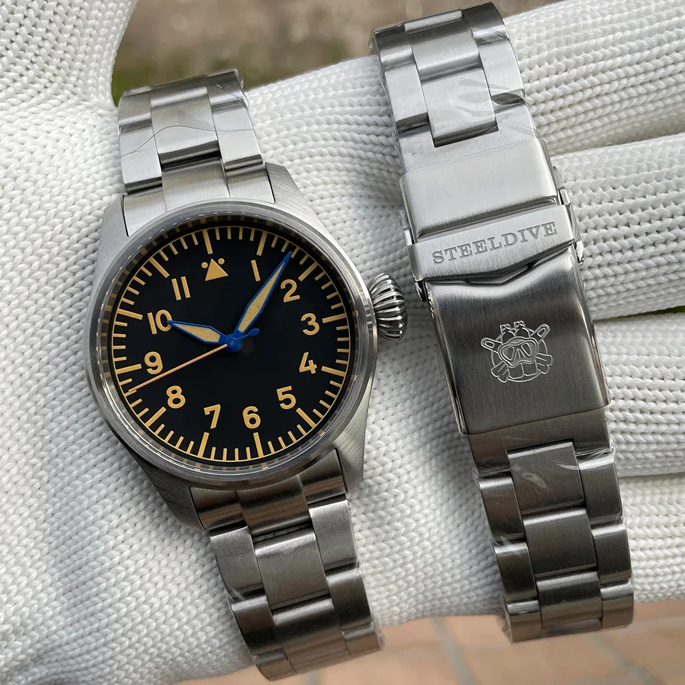 Steeldive SD1928A Retro Army Pilot Watch - Image 4