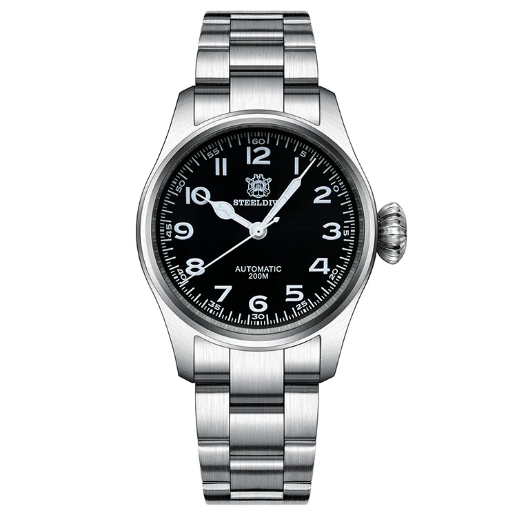 Steeldive SD1928M The Murph Pilot Watch - Onion Crown - Image 3