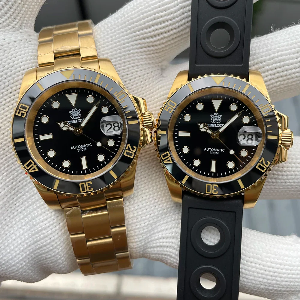 ★Hot Deals★Steeldive SD1953IPG Golden Sub Dive Watch - Image 4