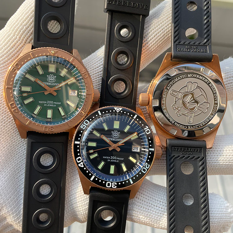 STEELDIVE SD1962S Bronze 62MAS Automatic Watch - Image 5