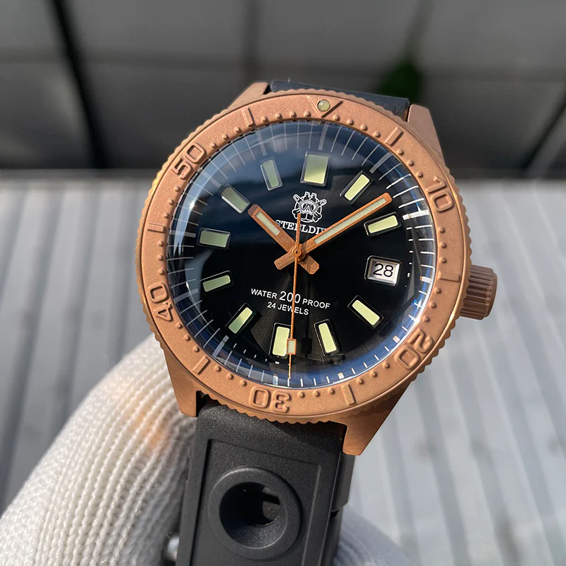 STEELDIVE SD1962S Bronze 62MAS Automatic Watch - Image 9