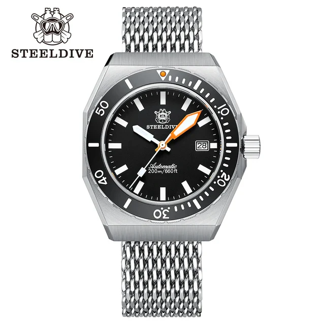 ★Hot Deals★Steeldive SD1963 NH35 Automatic Men Watch
