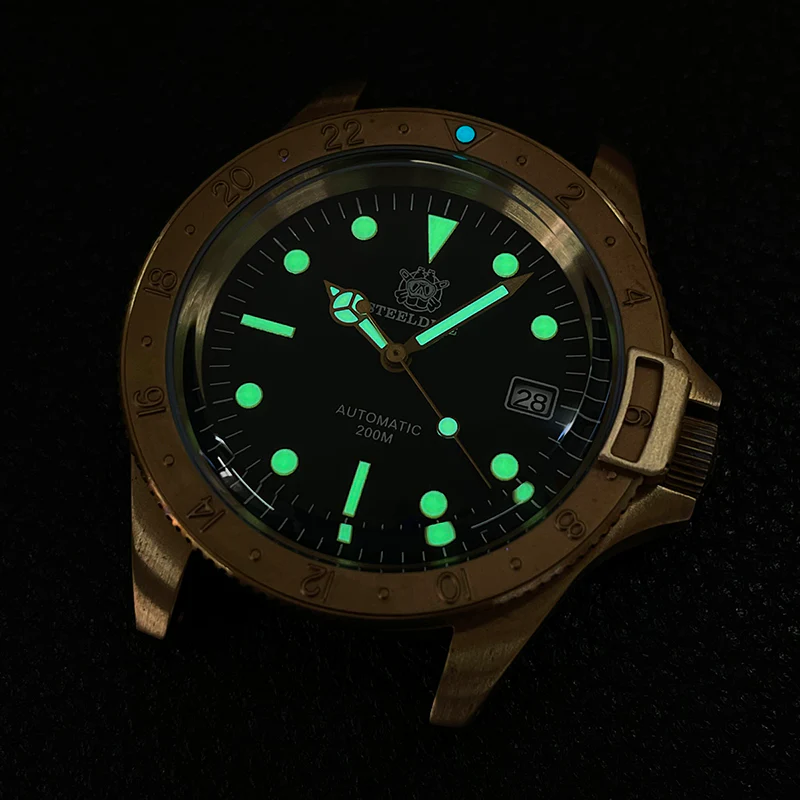 STEELDIVE SD1966S Top Hat Sapphire Bronze Watch V2 - Image 15