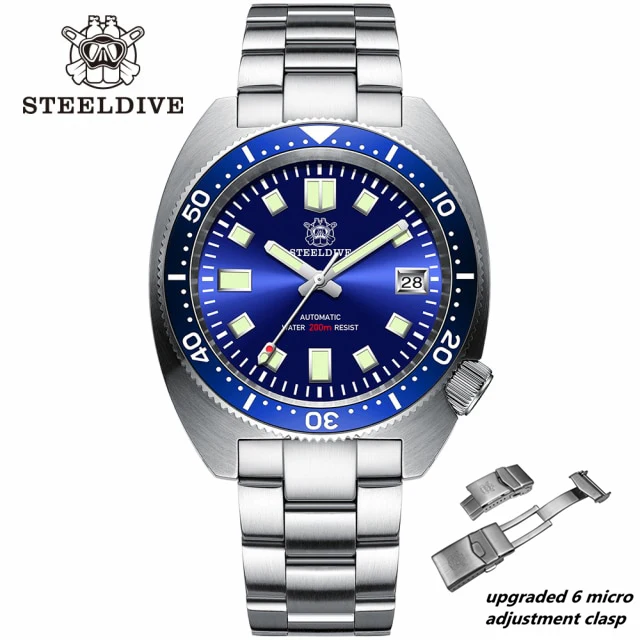STEELDIVE SD1977 6105/8000 Slim Turtle Diver Watch - Image 18