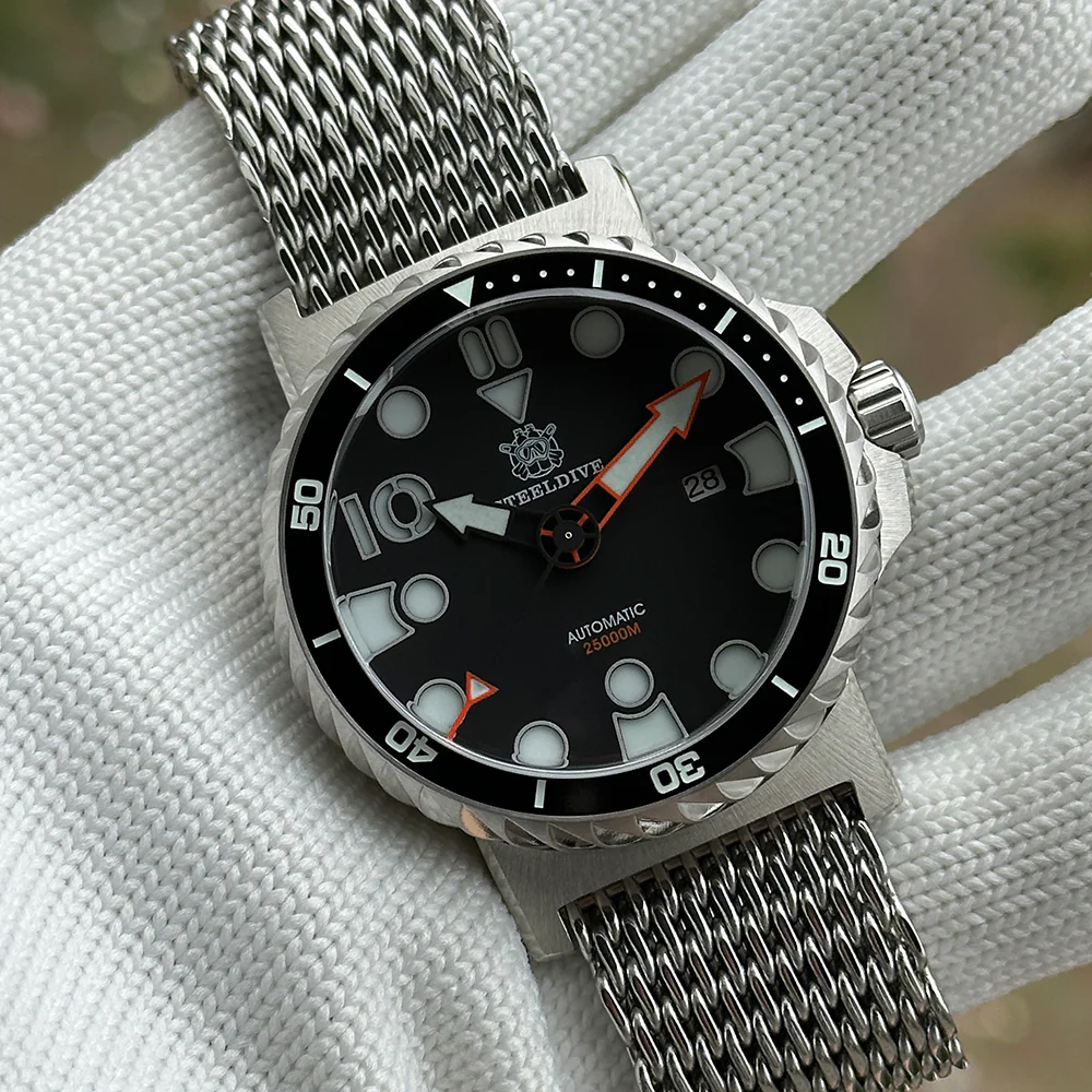 Steeldive SD1982 Big Size 46.5MM 25000M Diver Watch - with Calendar - Image 25