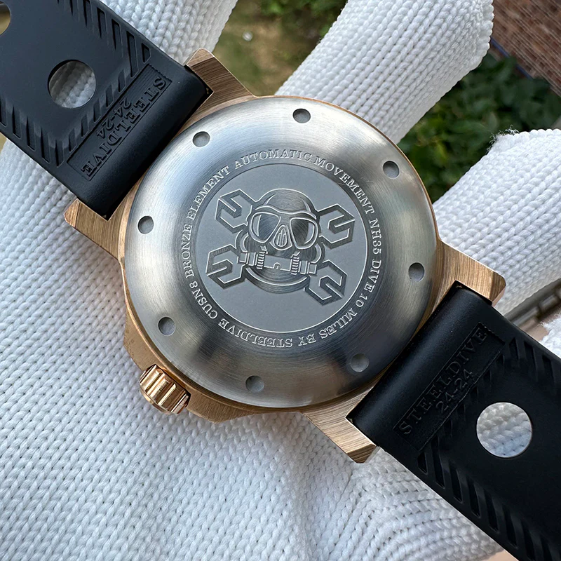 Steeldive SD1982S Cusn8 Bronze 46.5MM 25000M Diver Watch - Image 10