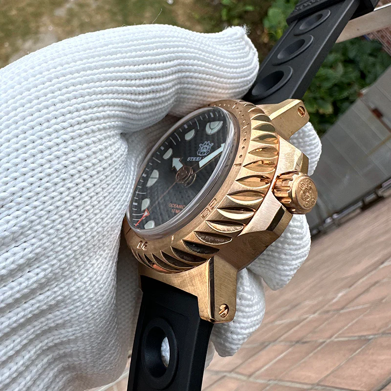 Steeldive SD1982S Cusn8 Bronze 46.5MM 25000M Diver Watch - Image 9