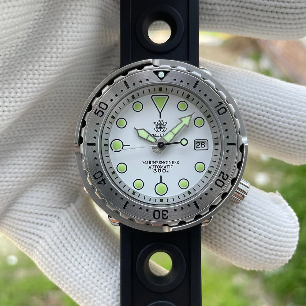 Steeldive SD1986 Full Steel Tuna Diver Watch - Image 5