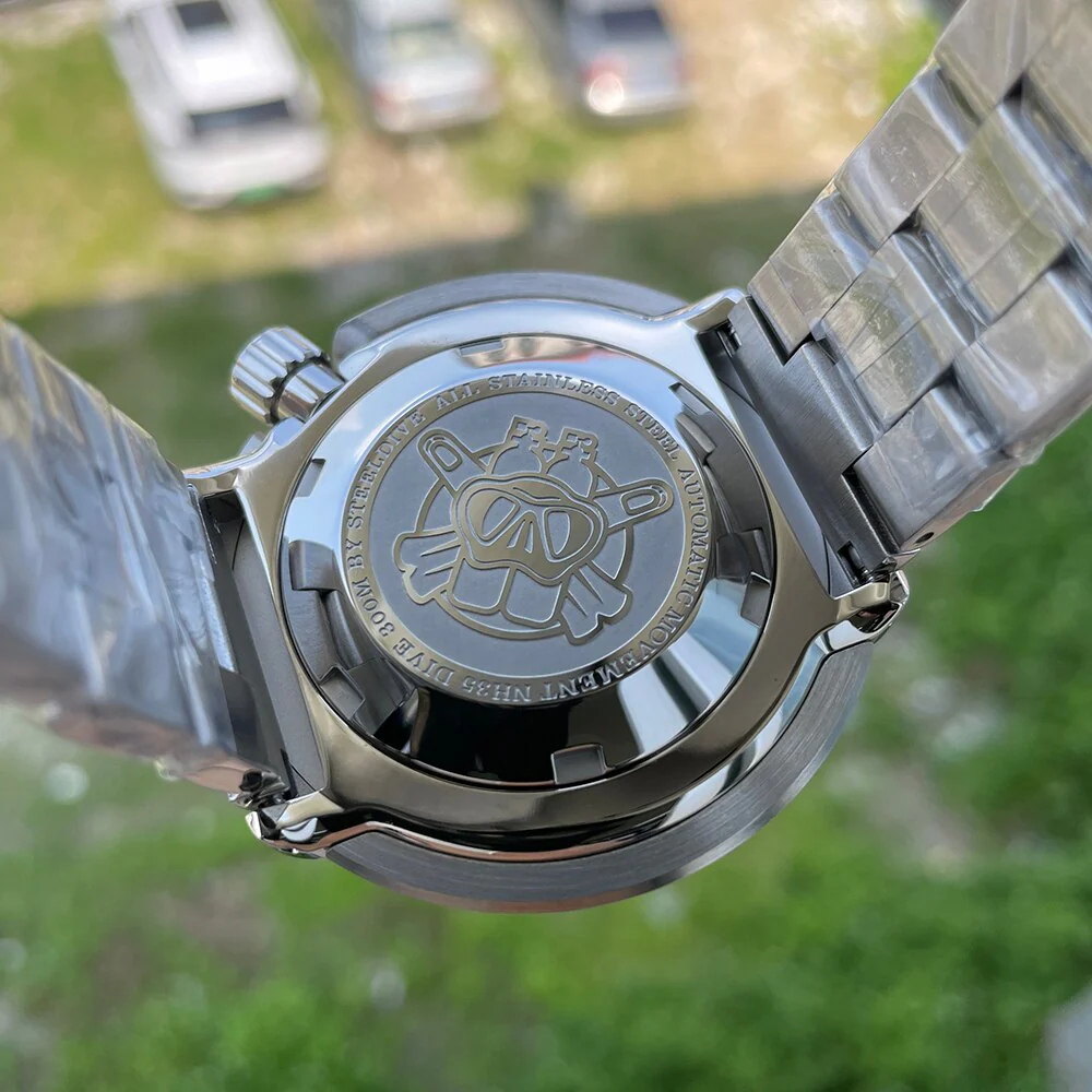 Steeldive SD1986 Full Steel Tuna Diver Watch - Image 9