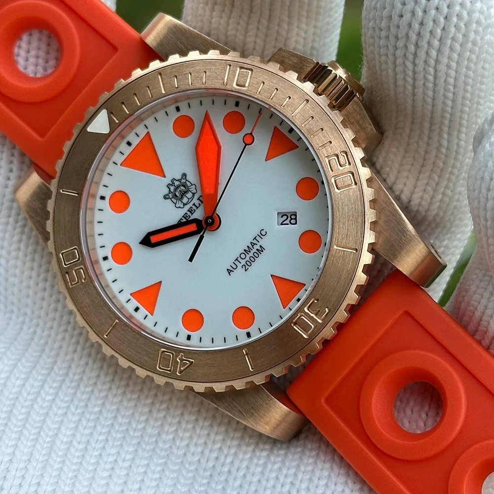 Steeldive SD1987S Bronze Big Sub Men Dive Watch - Image 8