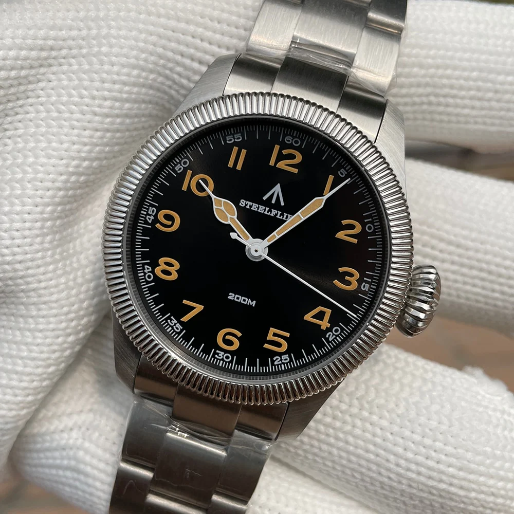 Steelflier Carved Coin Bezel VH31 Quartz Watch SF741 - Image 3