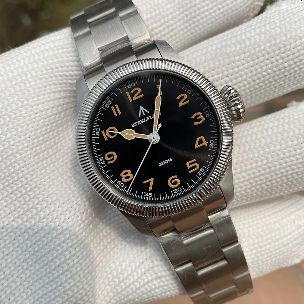 Steelflier Carved Coin Bezel VH31 Quartz Watch SF741 - Image 7