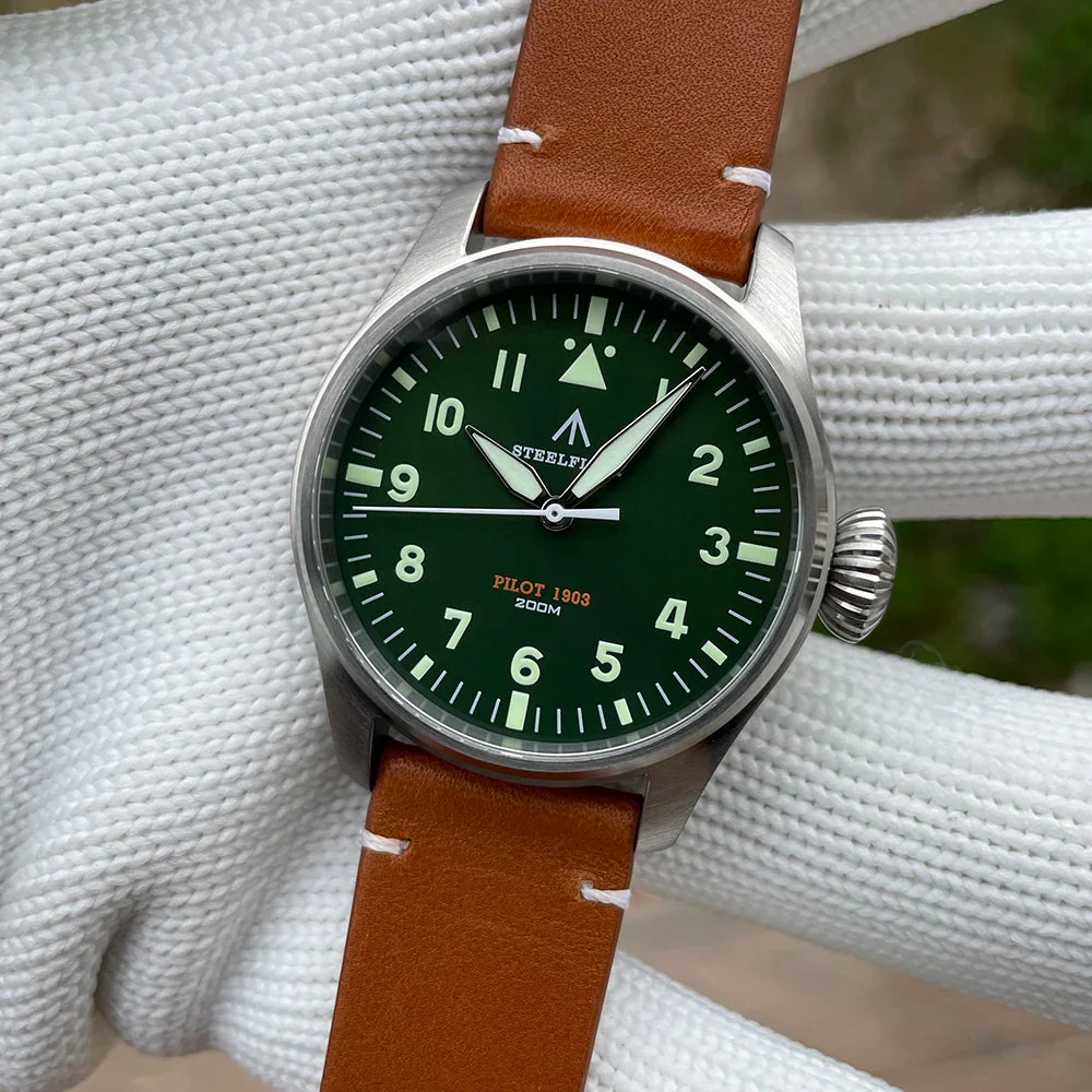 Steelflier 39mm VH31 Quartz Pilot Watch SF740 - Image 12
