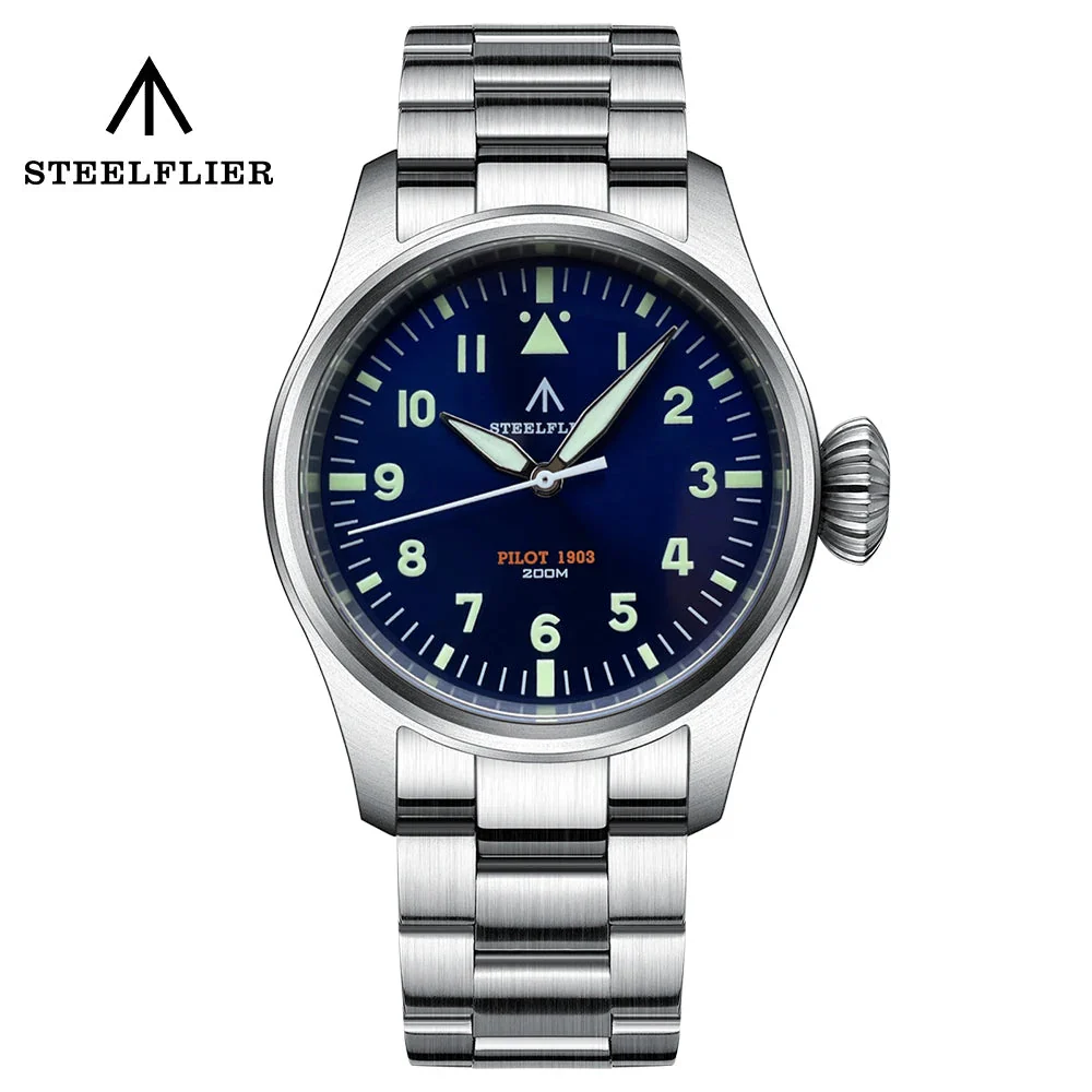 Steelflier 39mm VH31 Quartz Pilot Watch SF740 - Image 2