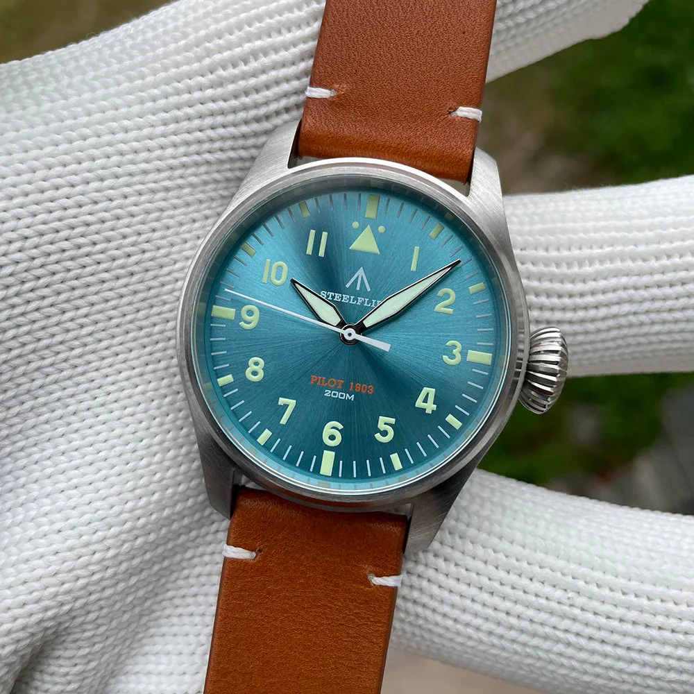 Steelflier 39mm VH31 Quartz Pilot Watch SF740 - Image 9