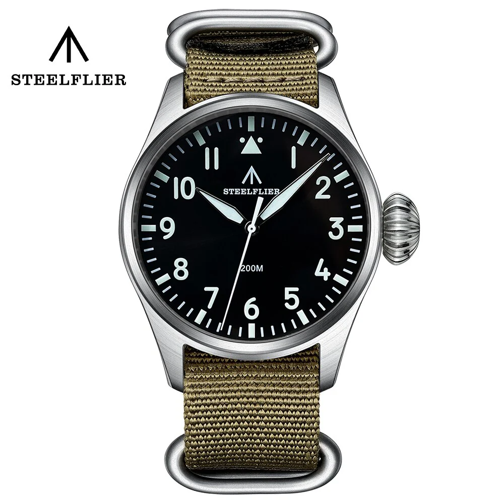 Steeldive SF743 43mm Big Pilot Quartz Watch - Image 3
