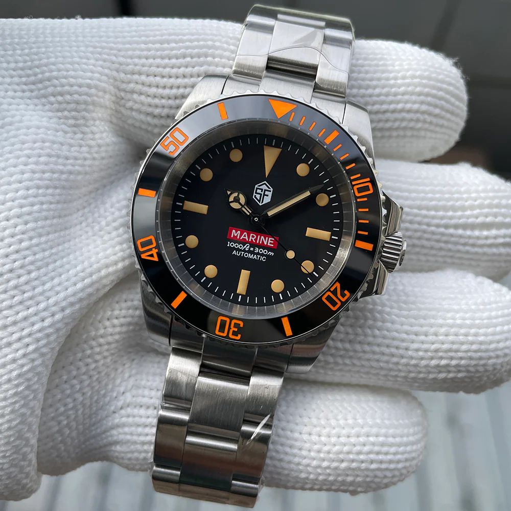 ★WelcomeDeals★Steelflier SF754V Orange Sub Automatic Watch V2