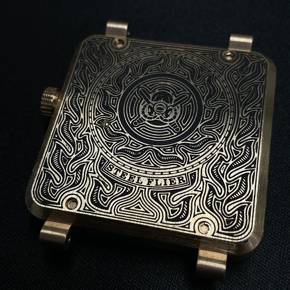 Steelflier SF761S Burning Skull Bronze Watch - Image 9